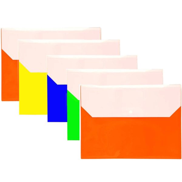 BUTTON FILE DOUBLE POCKET 12 PCS - Image 3